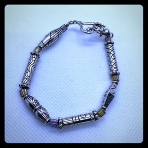 Brighton silver tone beaded bracelet